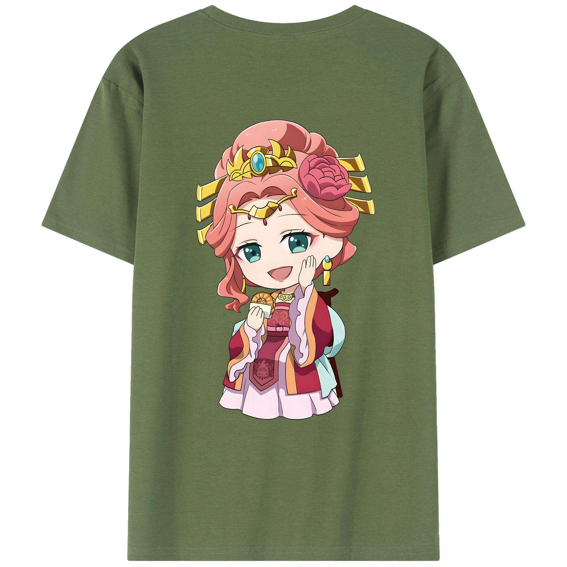 （画像用） 薬屋のひとりごと The Apothecary Diaries 綿100％ メンズ半袖Tシャツ（バックプリント） 通気性